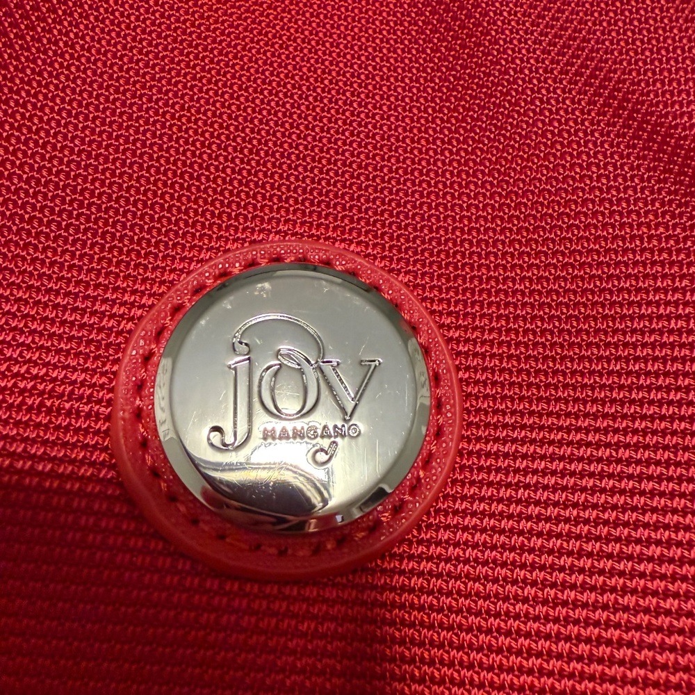 Travel bag / large purse / briefcase, red nylon, Joy Mangano - Picture 2 of 8